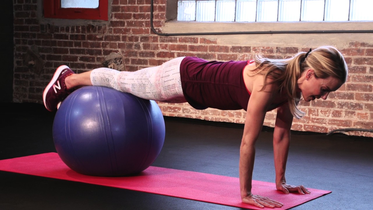 stability ball pushups