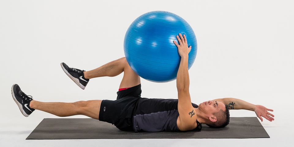 stability ball exercises for beginners