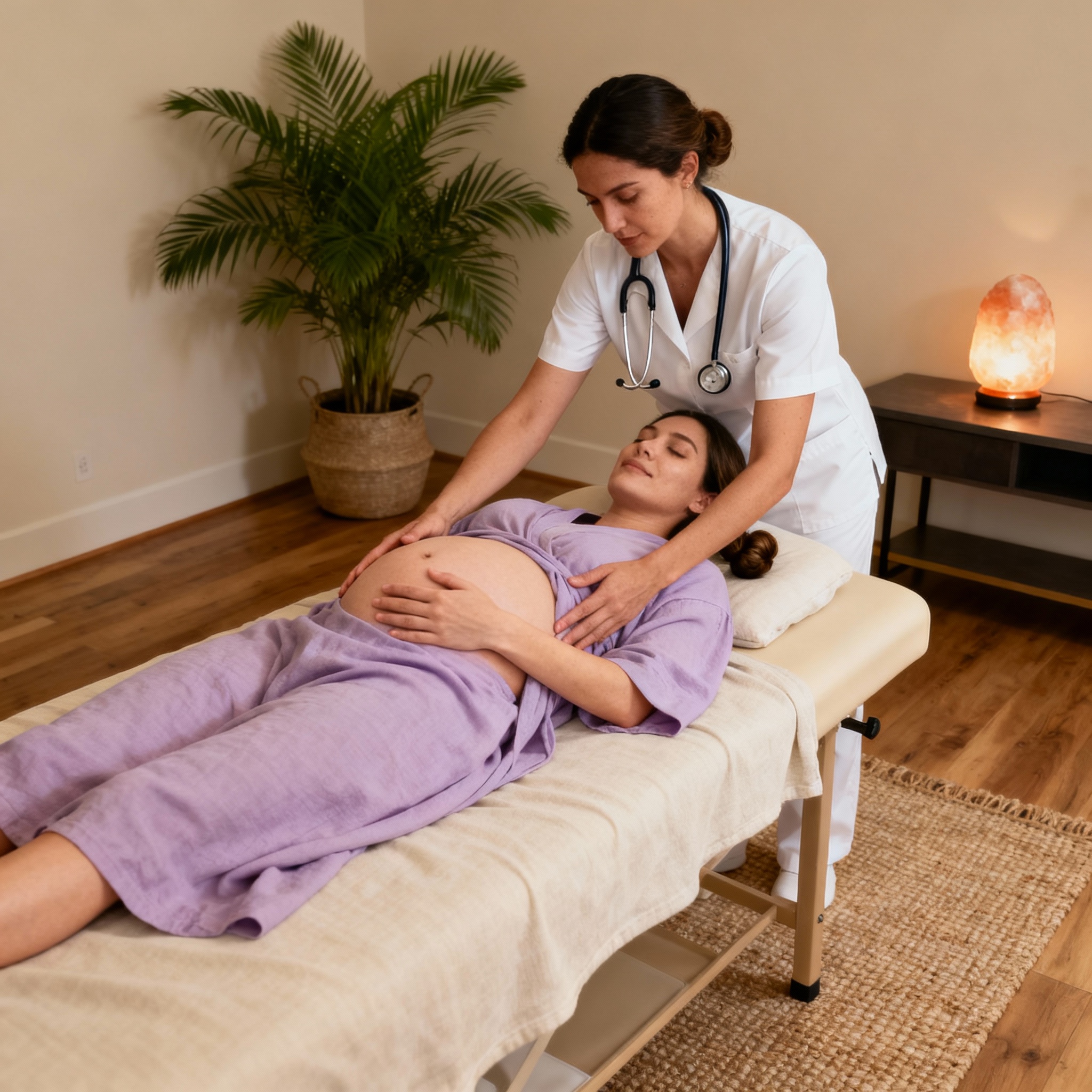 Professional prenatal massage experience at Delta Valley